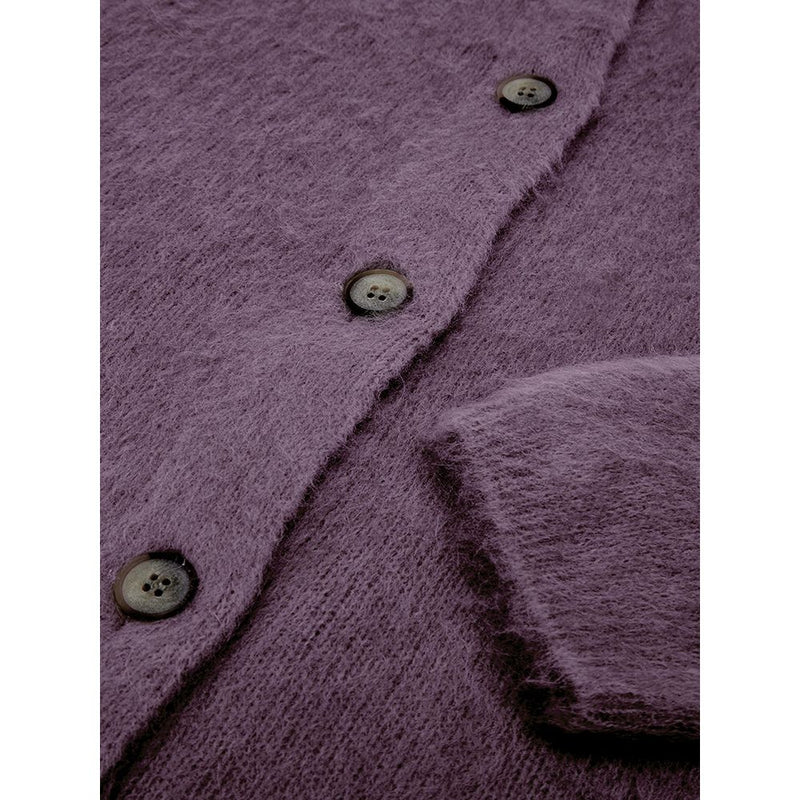 Gran Sasso Bordeaux Wool Cardigan - Elegant & Cozy Layering Piece