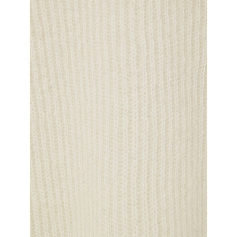 Gran Sasso White Wool Polo Shirt - Élégance et Confort