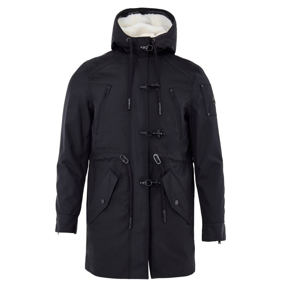 Moose Knuckles Blue Nylon Parka Jacket for Women