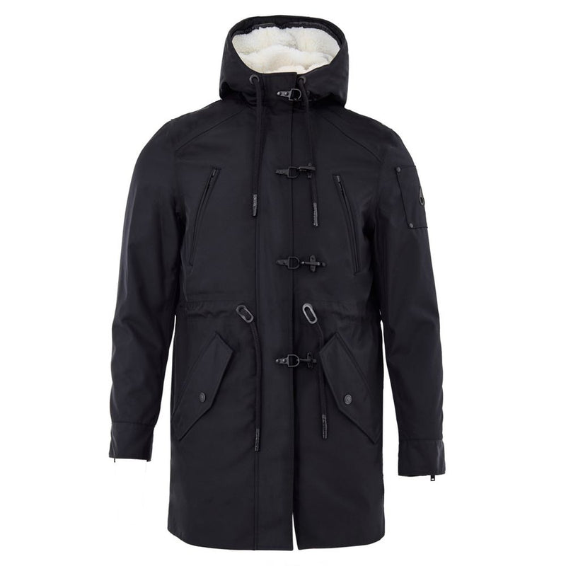 Moose Knuckles Blue Nylon Parka Jacket for Women