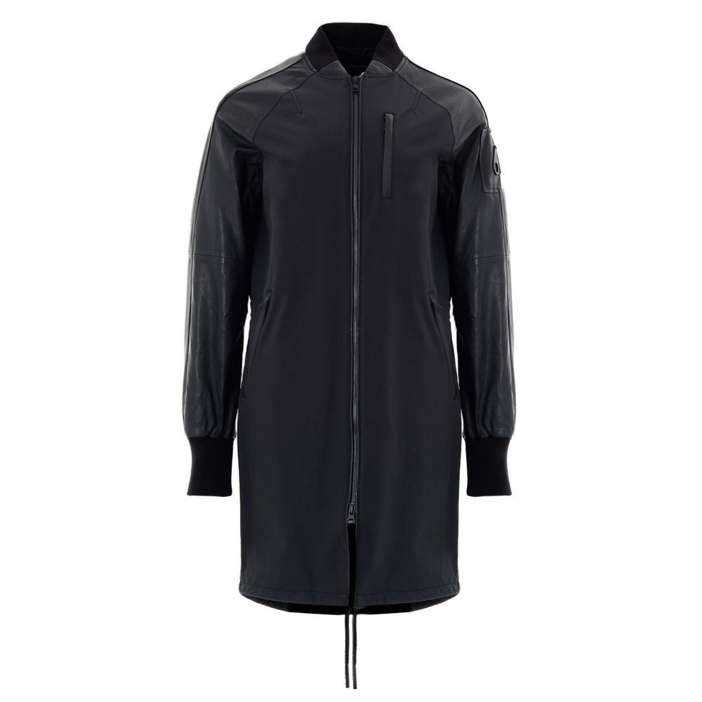 Moose Knuckles Black Cotton Parka - Women's Lightweight Jacket