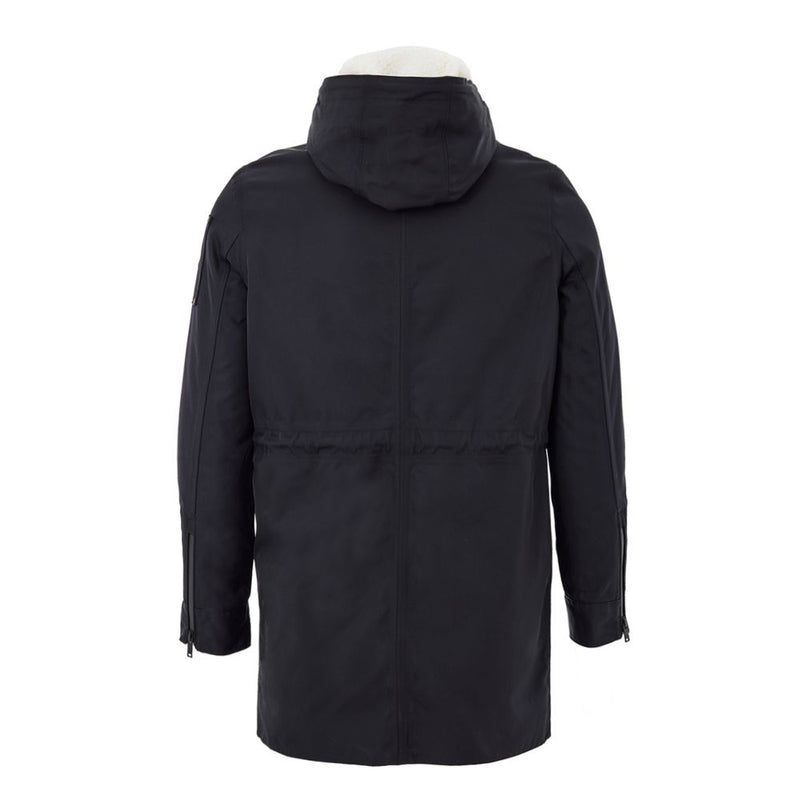 Moose Knuckles Blue Nylon Parka Jacket for Women