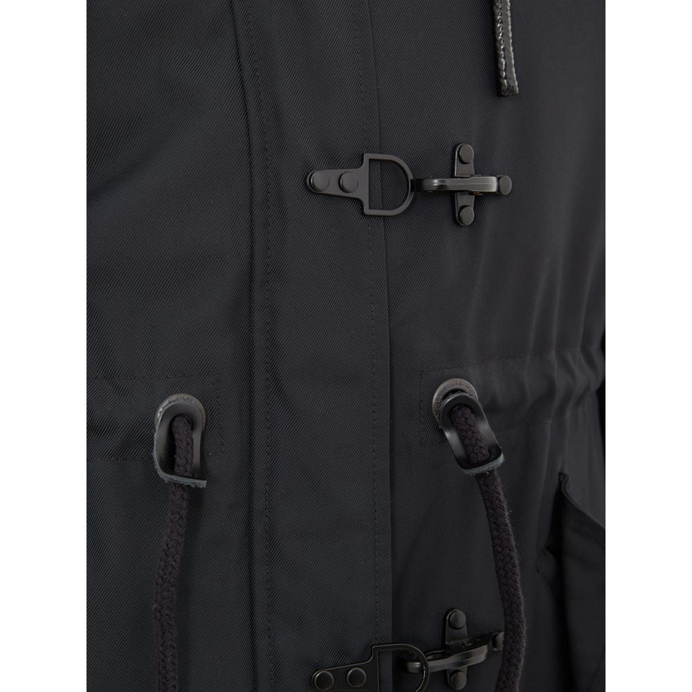 Moose Knuckles Blue Nylon Parka Jacket for Women