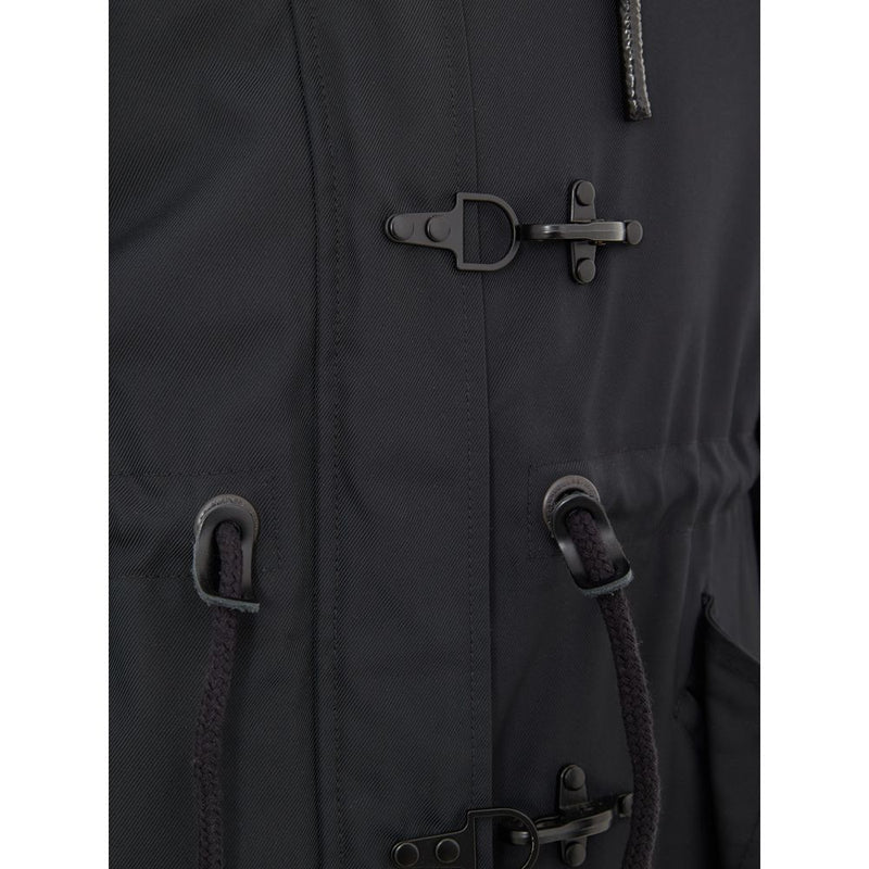 Moose Knuckles Blue Nylon Parka Jacket for Women