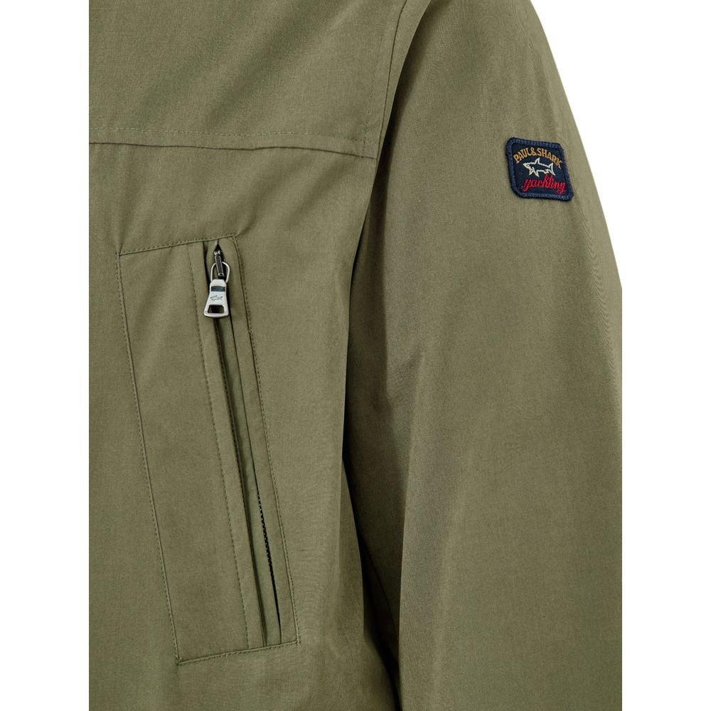 Manteau en polyester vert Paul &amp; Shark