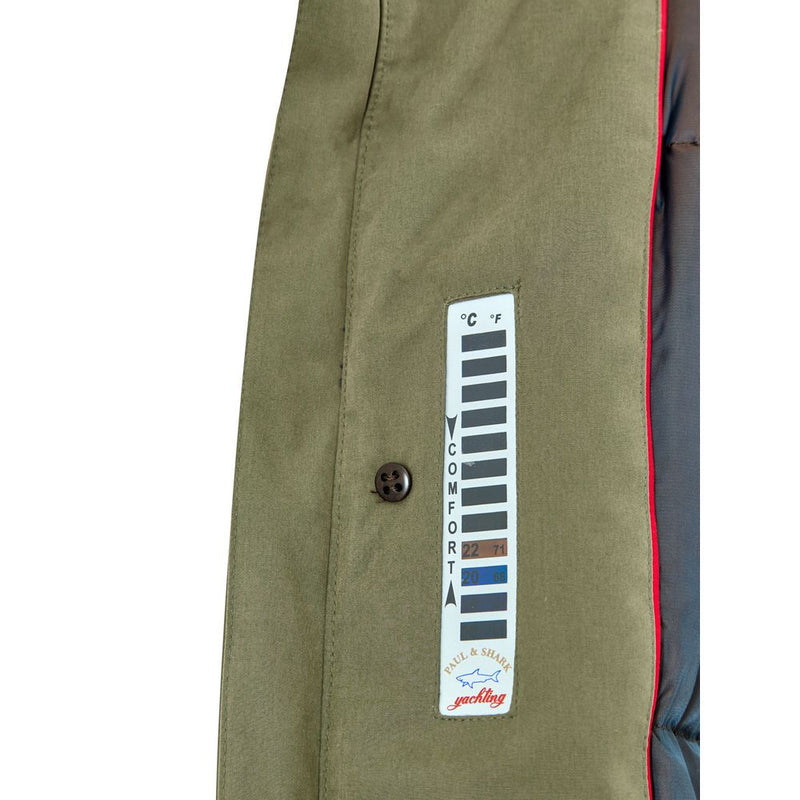 Paul & Shark Green Polyester Coat
