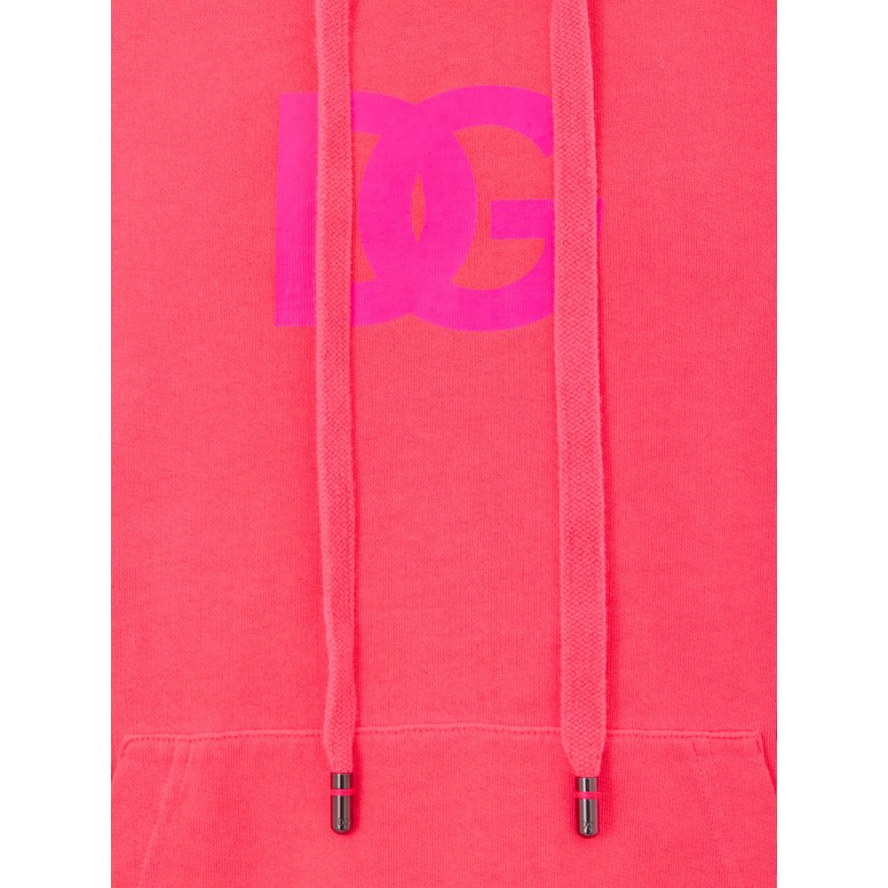 Sweat-shirt rose en coton Dolce &amp; Gabbana