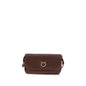PINKO Brown Calf Leather Bos Taurus Shoulder Bag