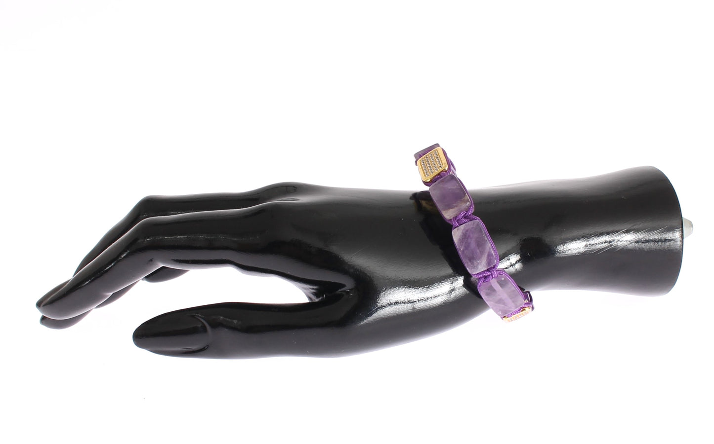 Bracelet Nialaya CZ Améthyste Or 925 18 carats