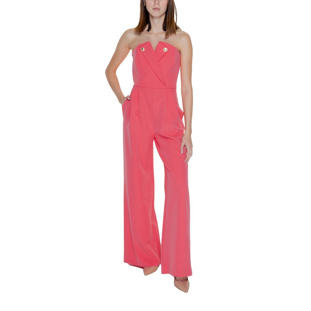 Silence Orange Polyester Jumpsuit