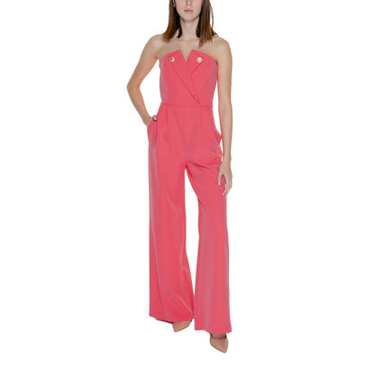 Silence Orange Polyester Jumpsuit