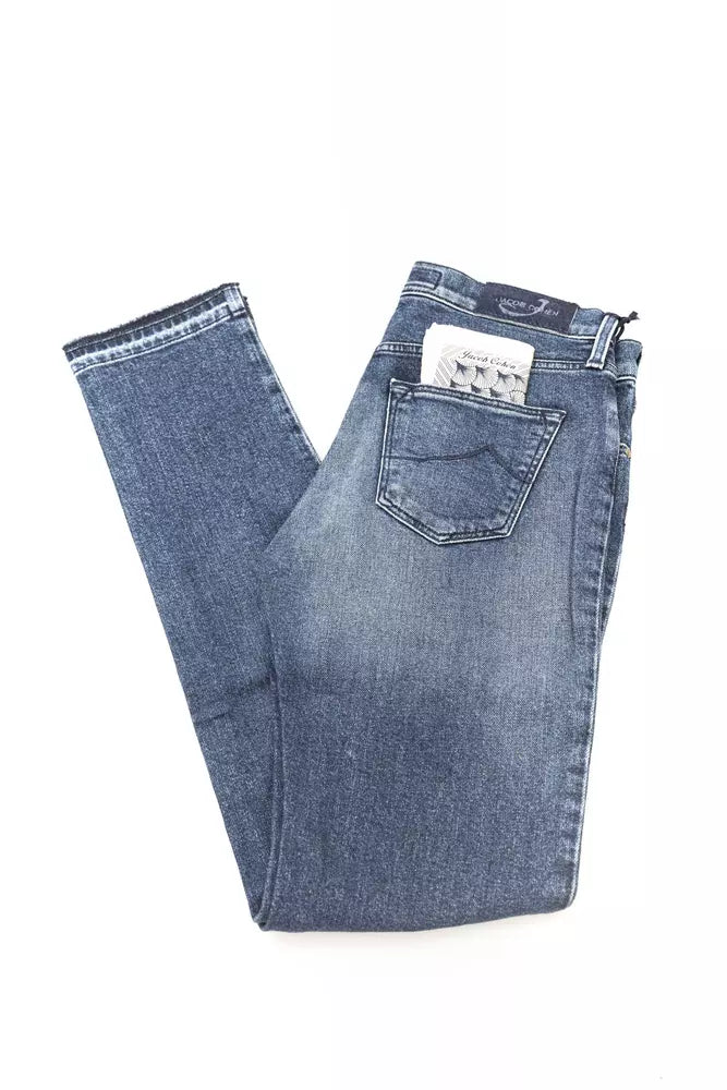 Jacob Cohen Blue Cotton Slim Fit Jeans for Women