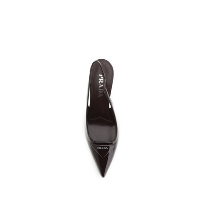 Prada Bordeaux Calf Leather Bos Taurus Pumps