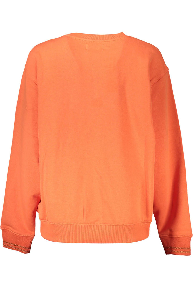 Desigual Orange Cotton Sweatshirt for Women - Comfortable & Stylish