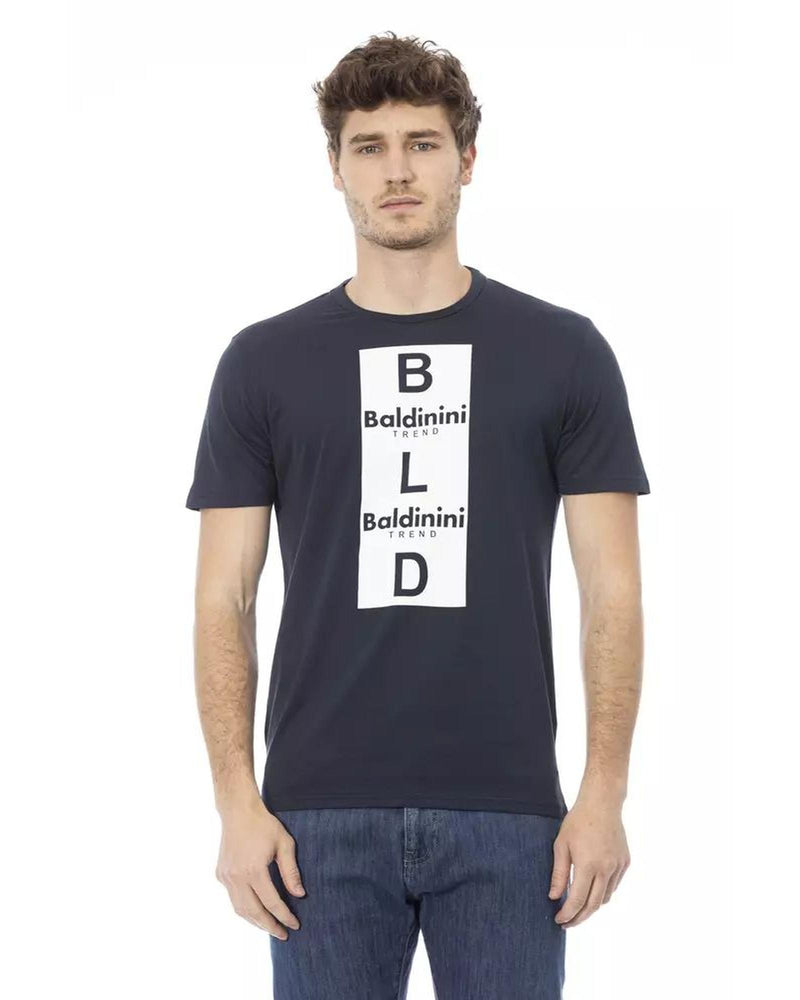 Baldinini Trend Blue Cotton T-Shirt for Men