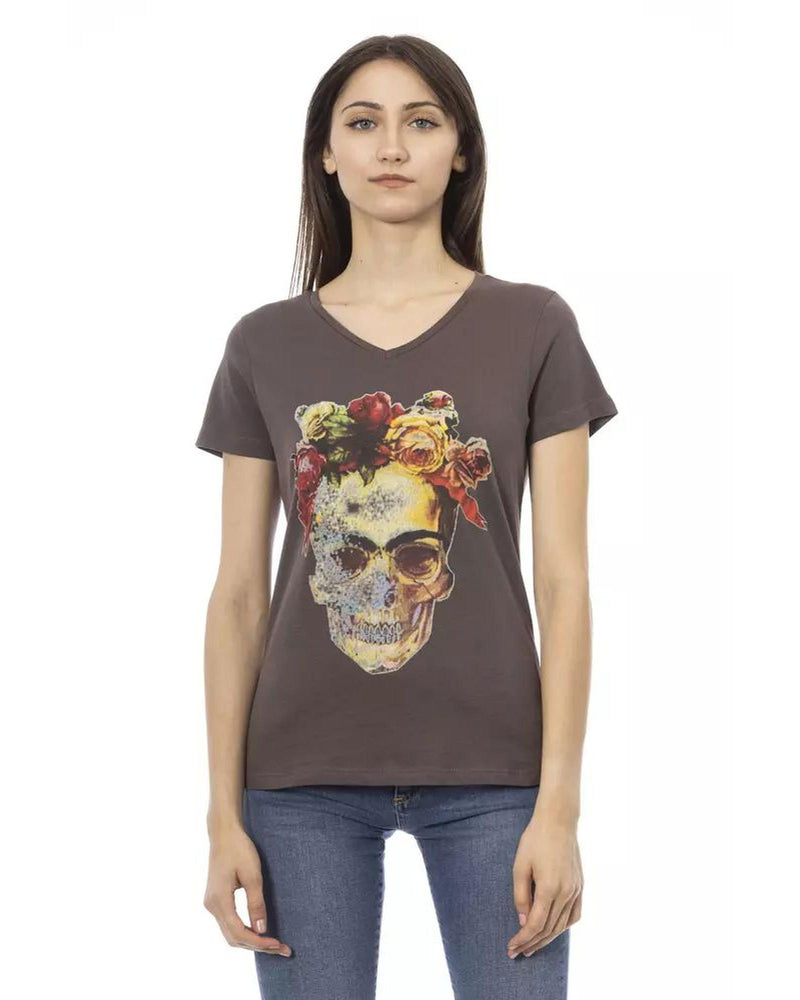 Trussardi Action Brown Cotton T-Shirt for Women