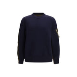 Sacai Blue Cotton Sweatshirt - Modern and Functional Design