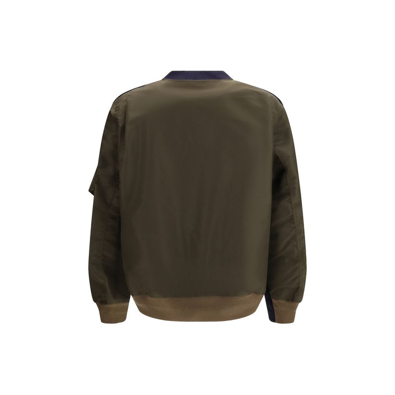 Sacai Blue Cotton Sweatshirt - Modern and Functional Design