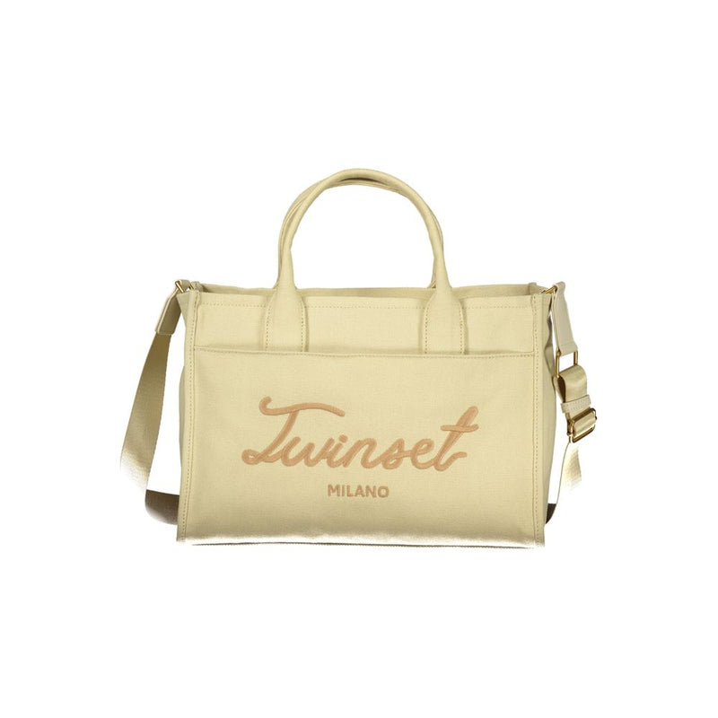 Twinset Beige Cotton Handbag for Women - Chic & Sophisticated