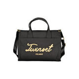 Twinset Black Cotton Handbag for Women - Timeless Elegance