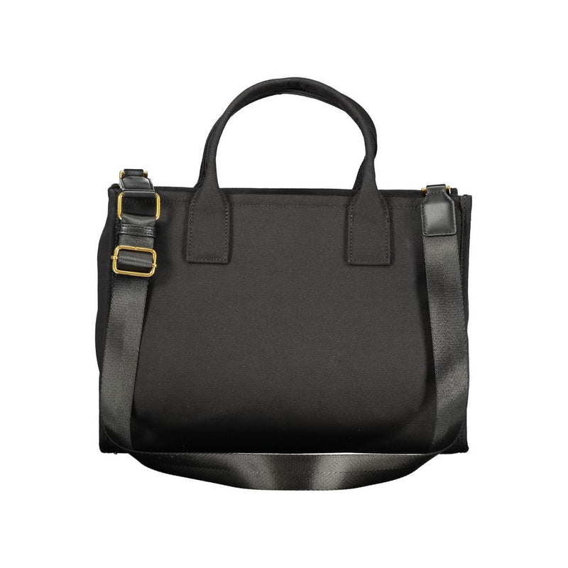 Twinset Black Cotton Handbag - A Timeless Accessory for Women