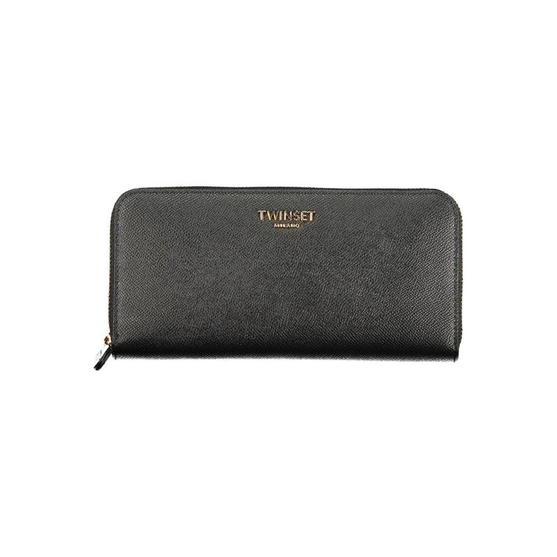 Twinset Black Polyurethane Women Wallet - Elegant & Functional