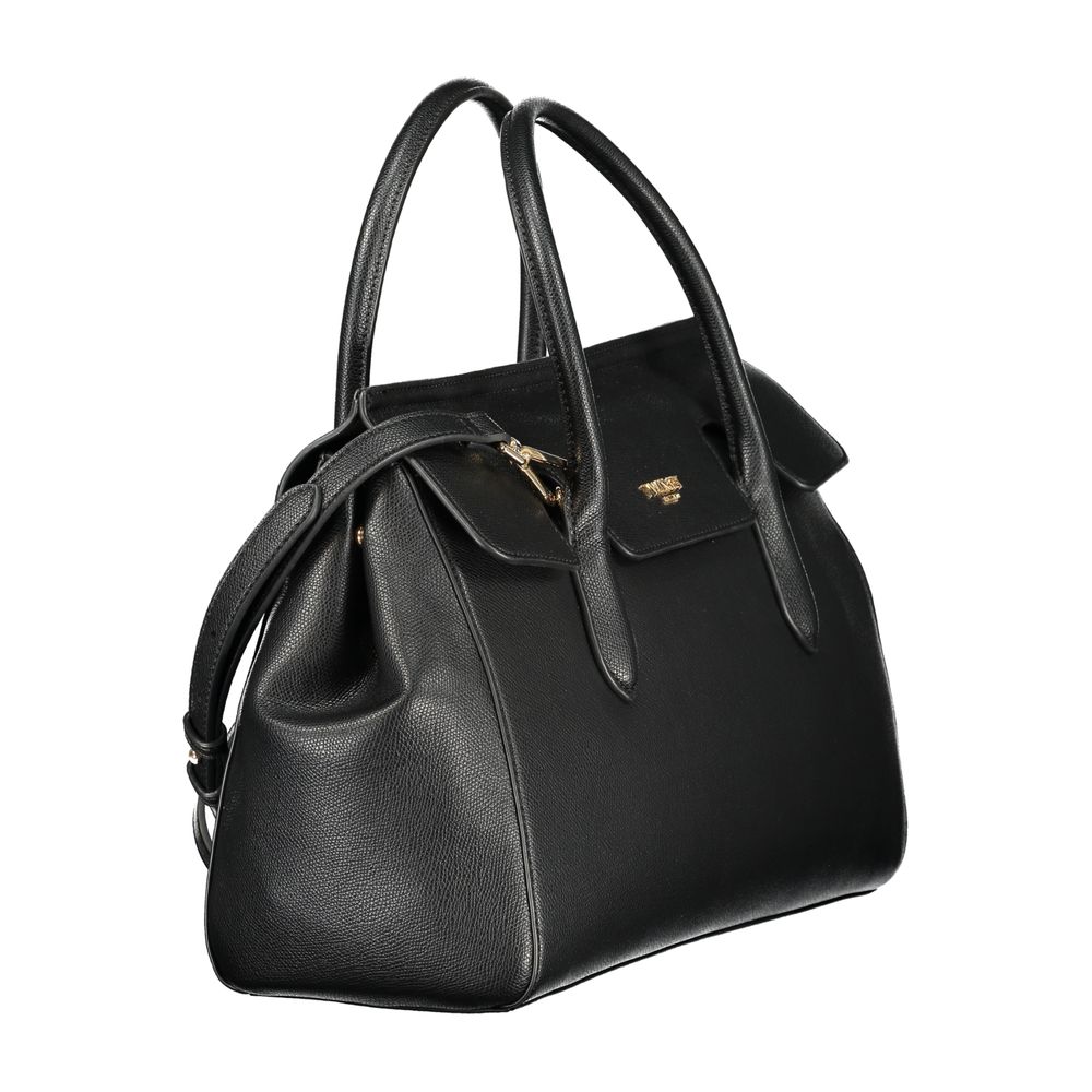 Twinset Black Polyurethane Handbag - Stylish & Versatile