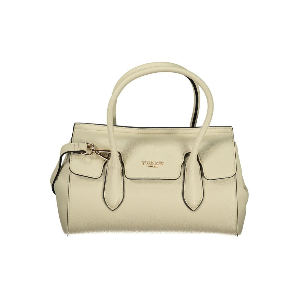 Twinset Beige Polyurethane Handbag for Women - Stylish & Versatile
