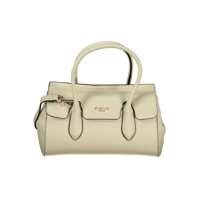 Twinset Beige Polyurethane Handbag for Women - Stylish & Versatile