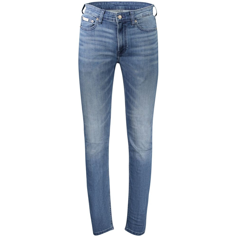 Jean slim en coton bleu Calvin Klein