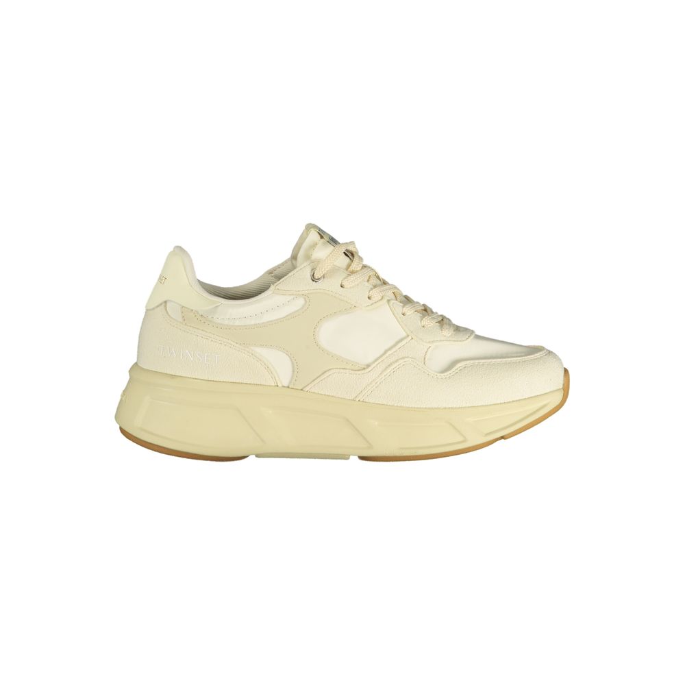 Twinset Beige Polyurethane Women's Sneaker - Chic & Comfortable