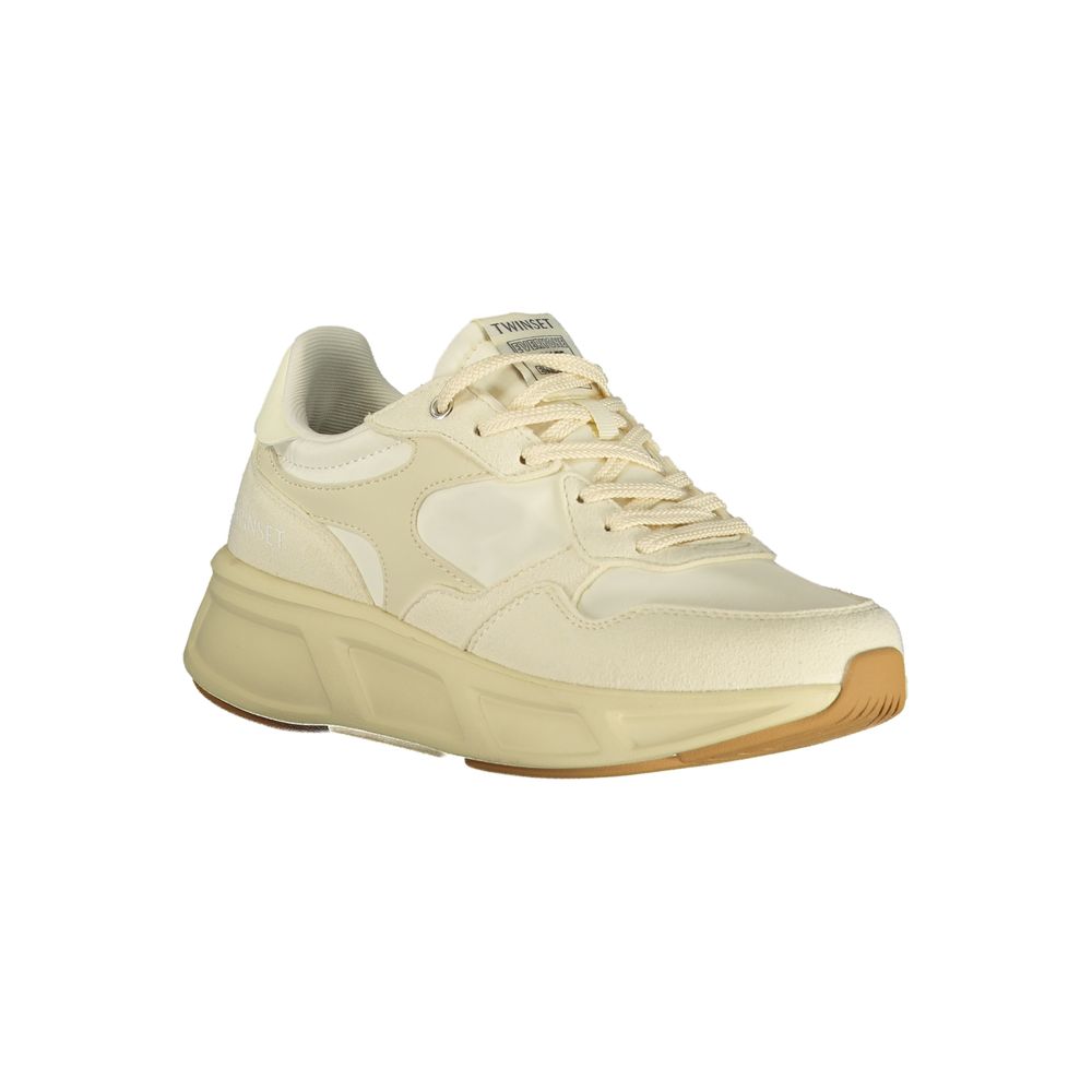 Twinset Beige Polyurethane Women's Sneaker - Chic & Comfortable
