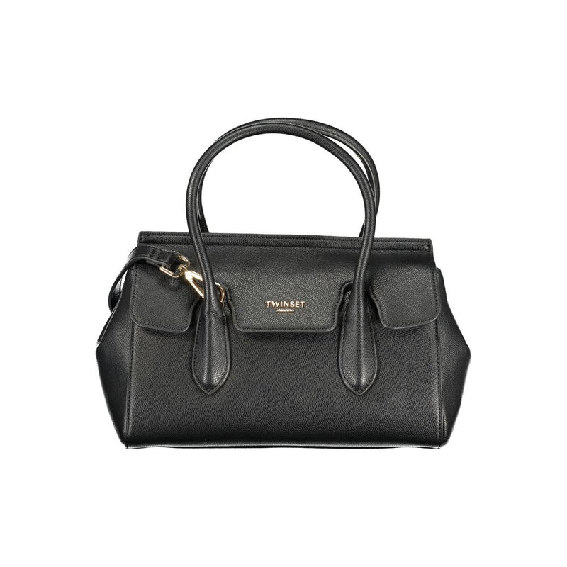 Twinset Black Polyurethane Handbag - Elegant & Versatile