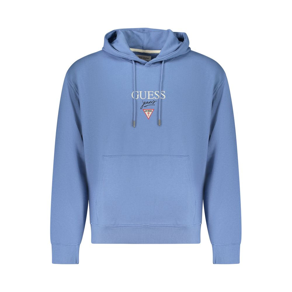 Sweat-shirt Guess Jeans Azzurro en coton pour homme