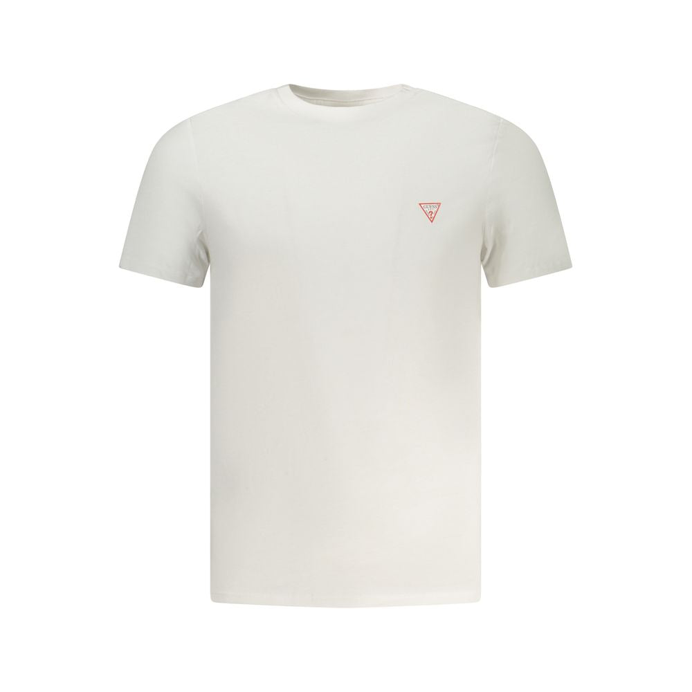 Guess Jeans Bianco Cotton Men T-Shirt - Casual Luxury