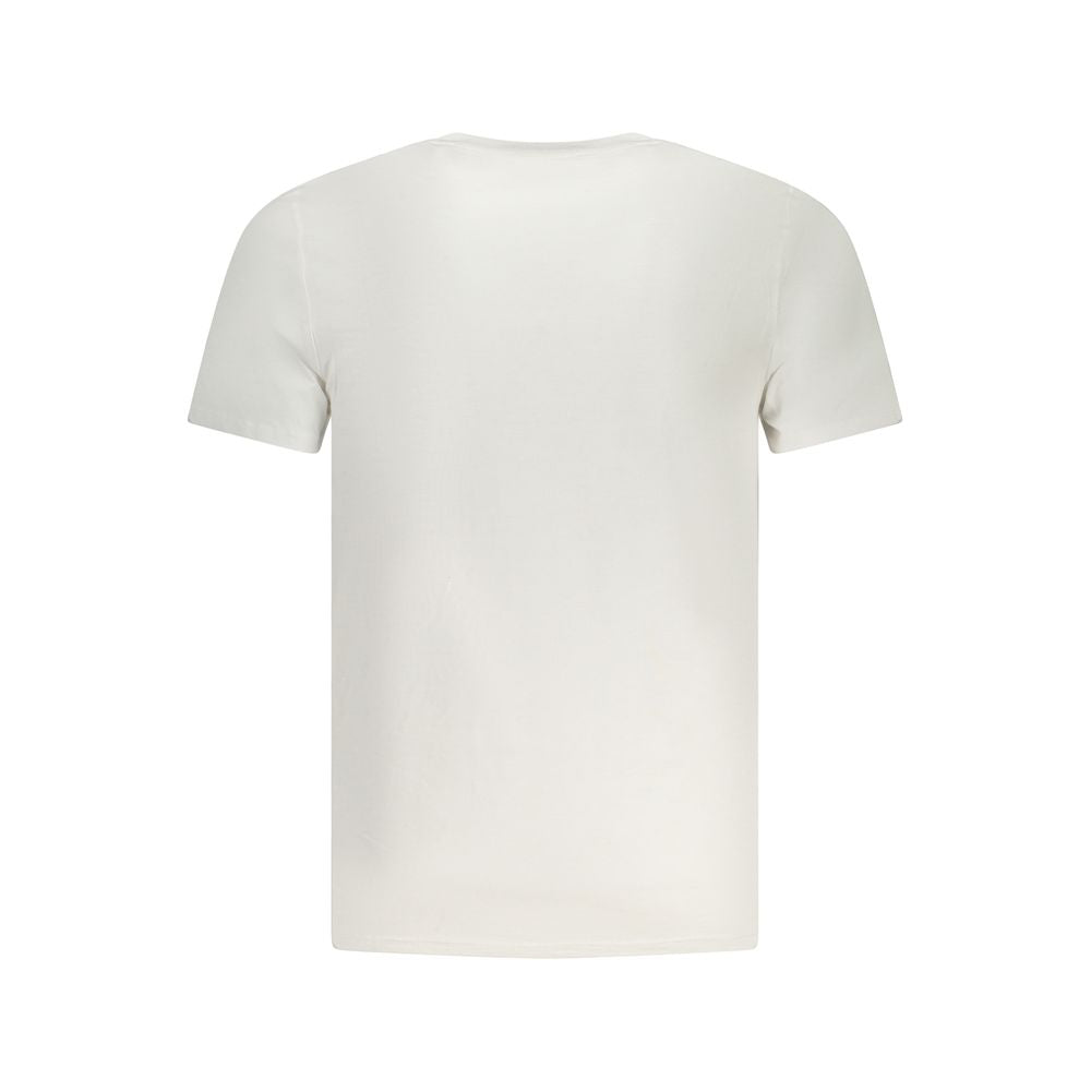 Guess Jeans Bianco Cotton Men T-Shirt - Casual Luxury