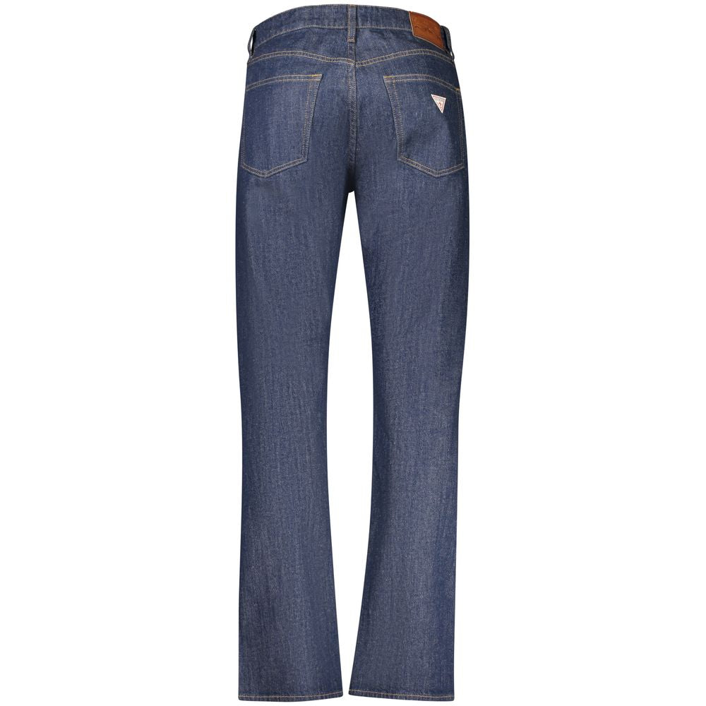 Guess Jeans Blu Cotton Mens Bootcut Jeans