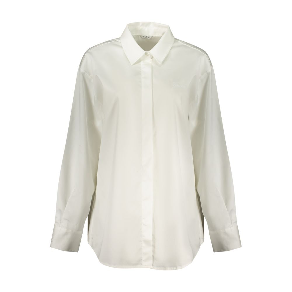 Guess Jeans Bianco Cotton Women's Shirt - Stylish & Comfortable