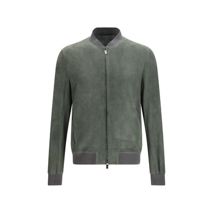 Salvatore Santoro Tweekleurig Kalfsleer Bos Taurus Bomber