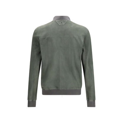 Salvatore Santoro Tweekleurig Kalfsleer Bos Taurus Bomber