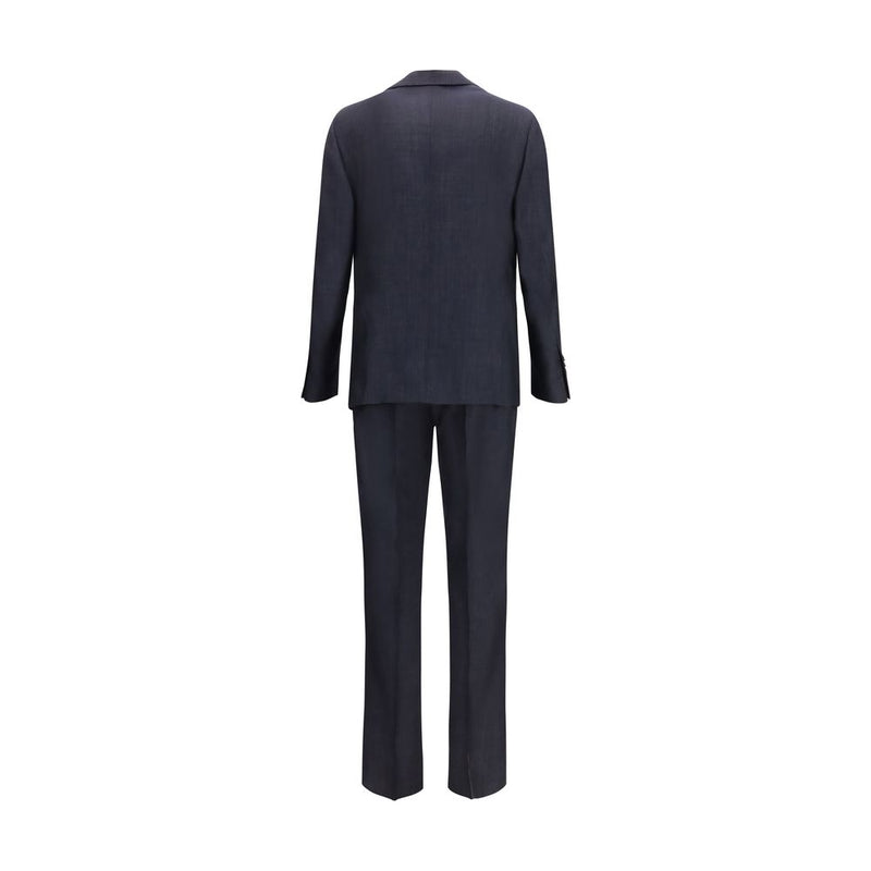 Lardini Blue Cotton Two-Piece Suit for Men