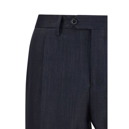 Lardini Blue Cotton Two-Piece Suit
