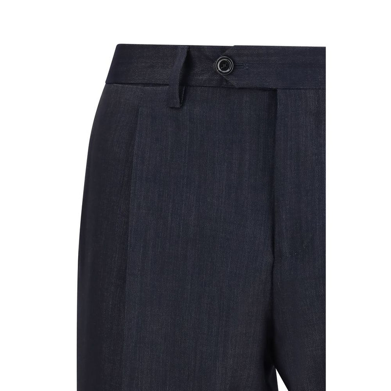 Lardini Blue Cotton Two-Piece Suit for Men