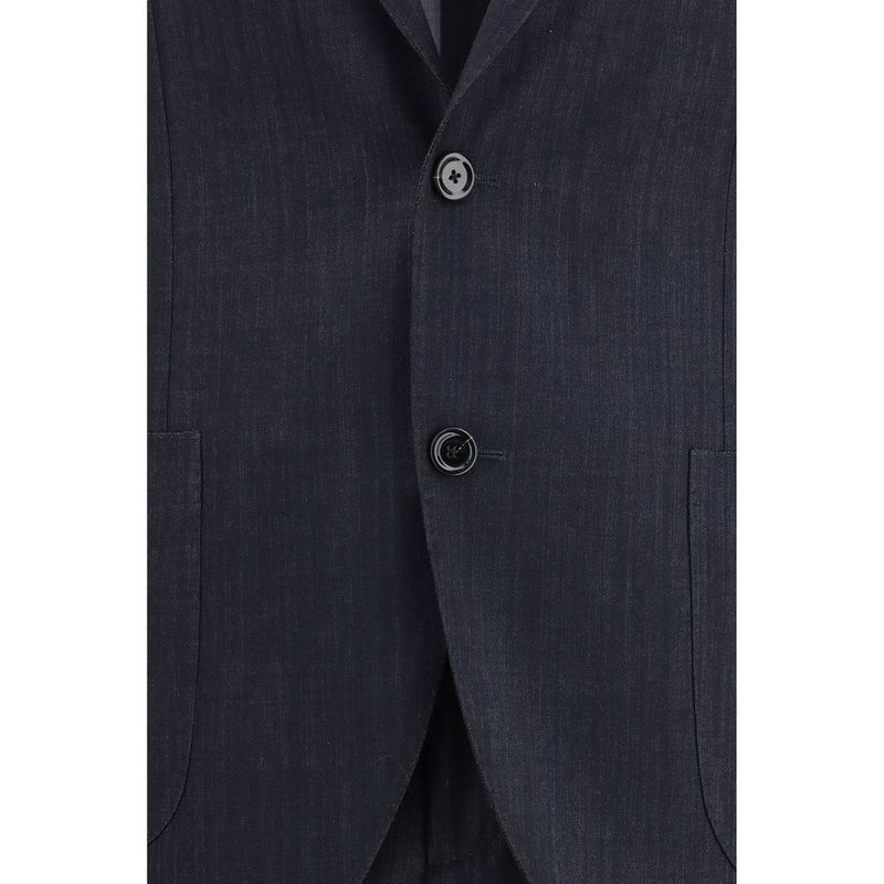 Lardini Blue Cotton Two-Piece Suit for Men
