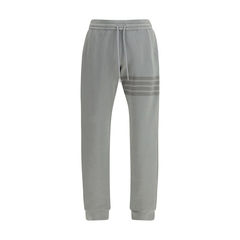 Thom Browne Gray Cotton Joggers - Stylish Comfort for Men