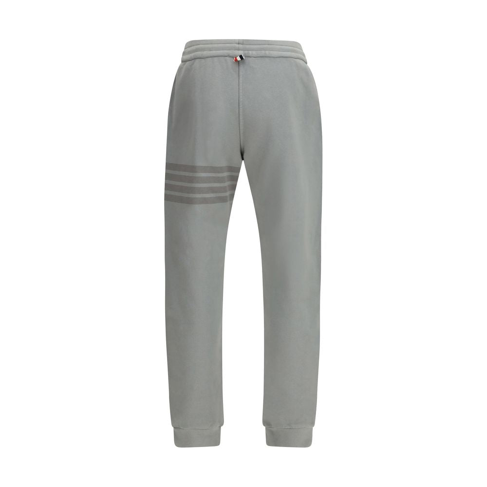 Thom Browne Gray Cotton Joggers - Modern Sportswear for Men