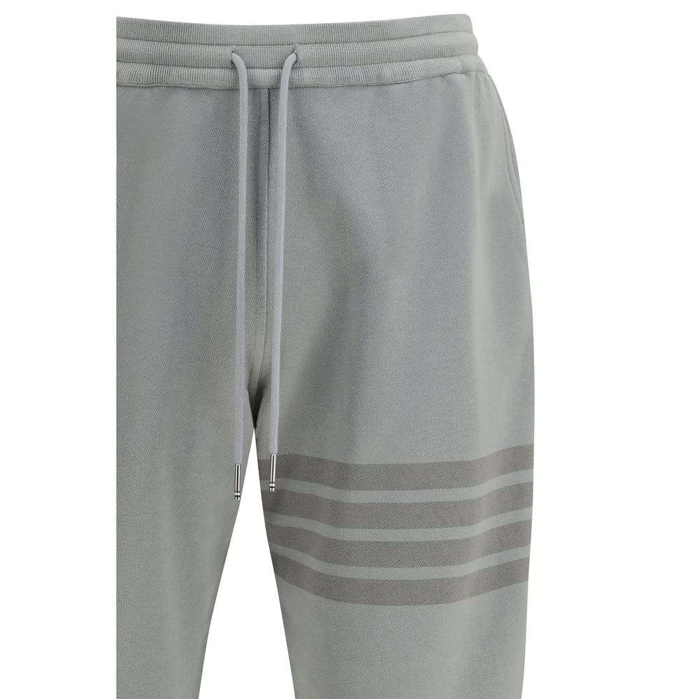 Thom Browne Gray Cotton Joggers - Modern Sportswear for Men