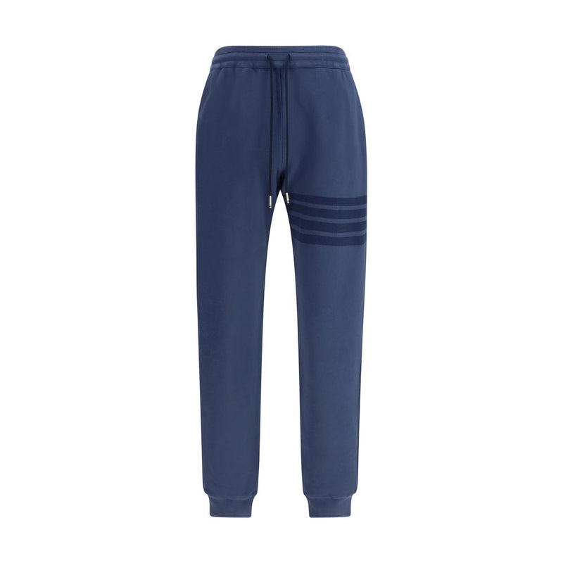 Thom Browne Blue Cotton Casual Pants for Men