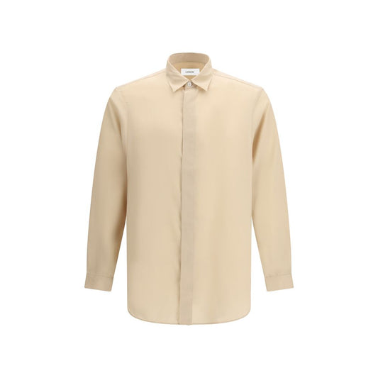 Lardini Beige Tencel Dress Shirt