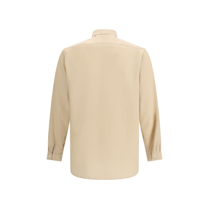 Lardini Beige Tencel Overhemd